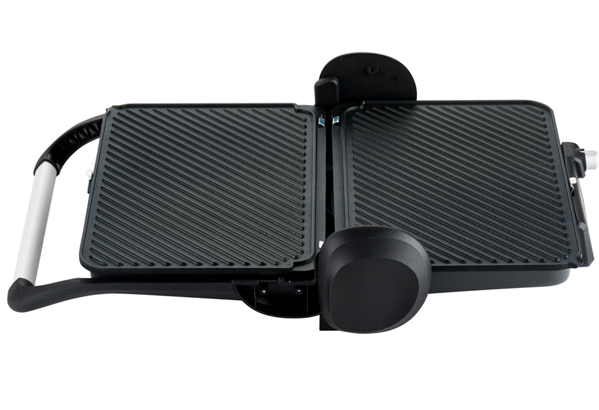 Απεικονίζεται η τοστιέρα πλήρως ανοιχτή.